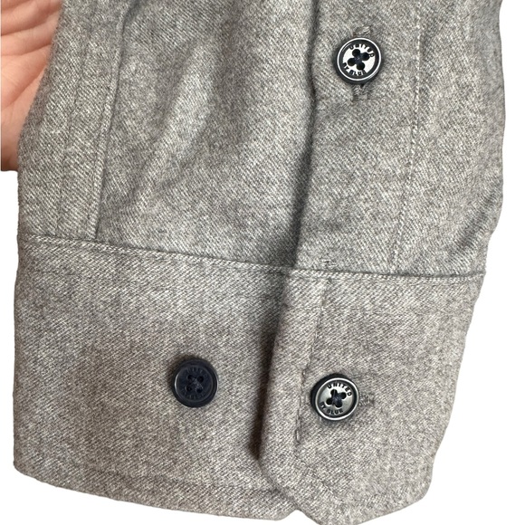 United By Blue BANFF Wool Blend Men’s Shirt Sz M Blue/Gray Color Block NWT Warm - Picture 5 of 16